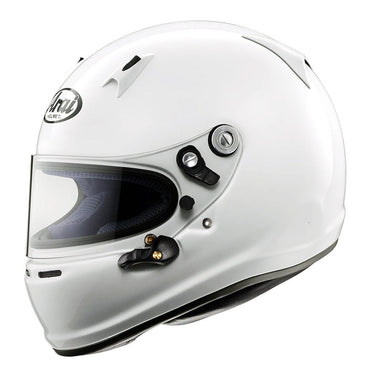 Arai SK-6 karting helmet in gloss white